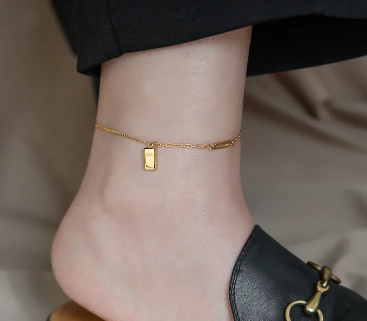 Square Link Anklet