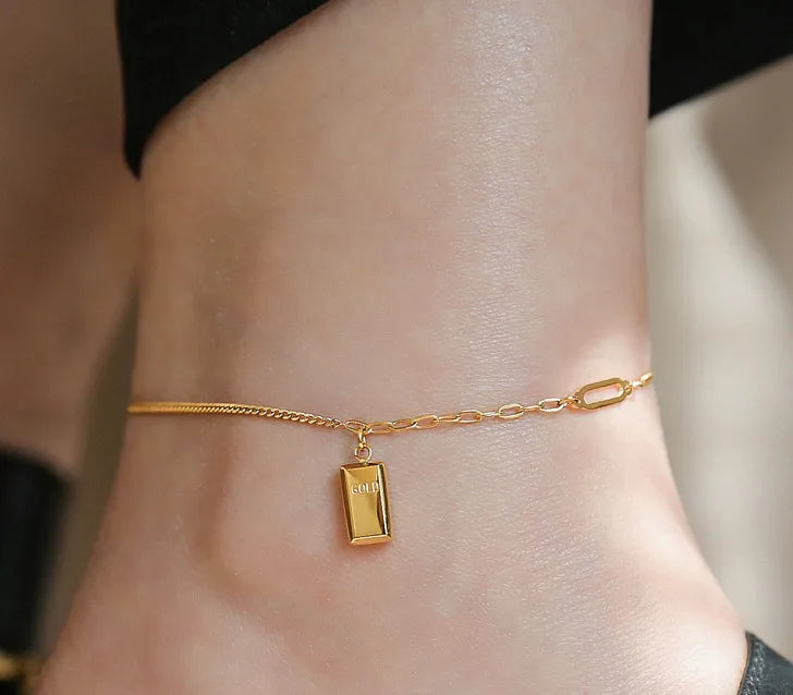 Square Link Anklet