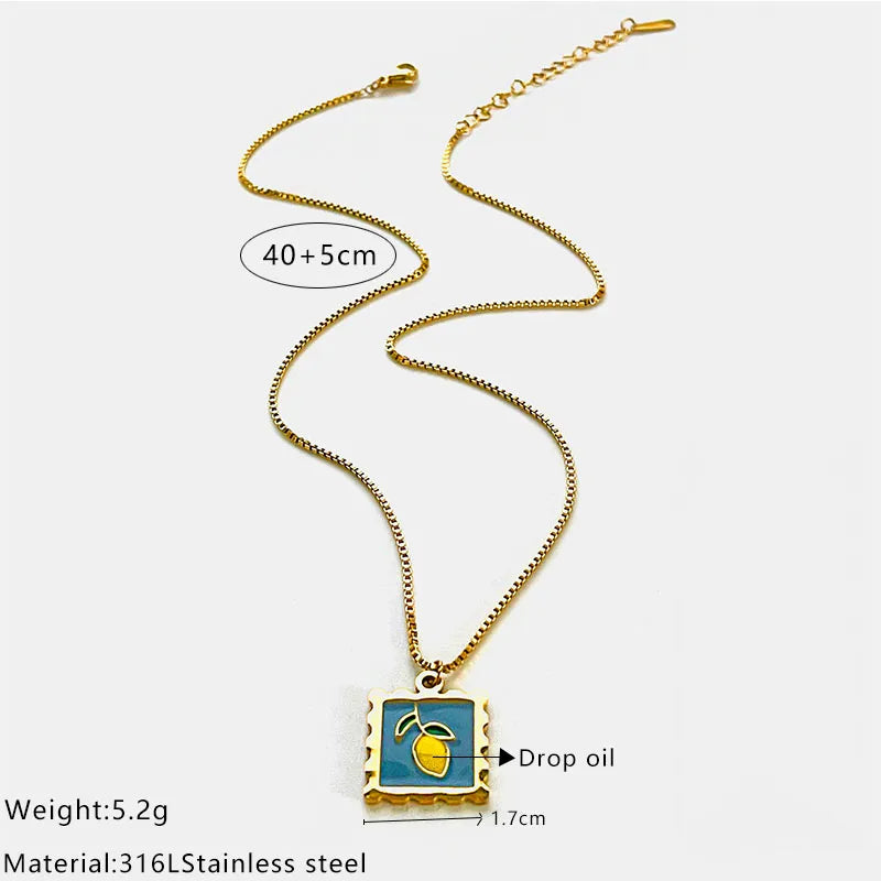 Fruit Charm Necklace