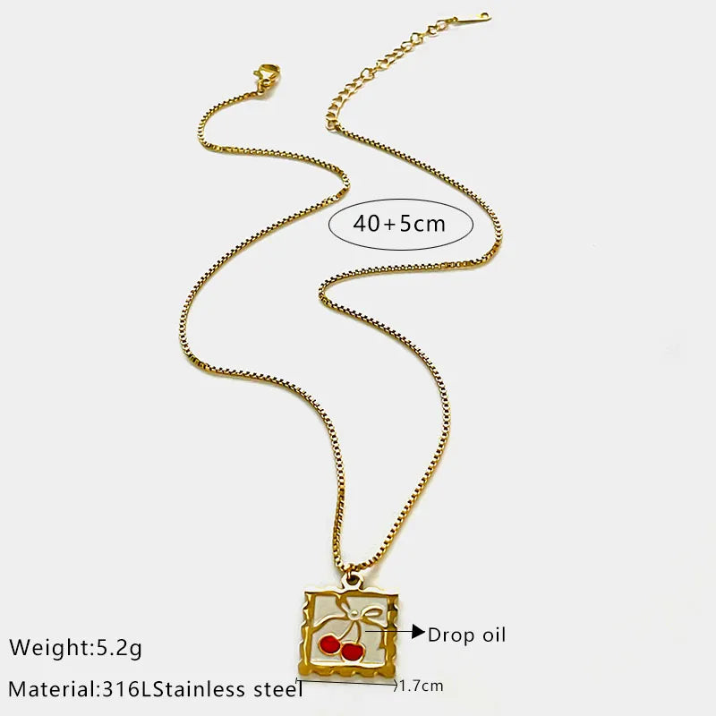 Fruit Charm Necklace