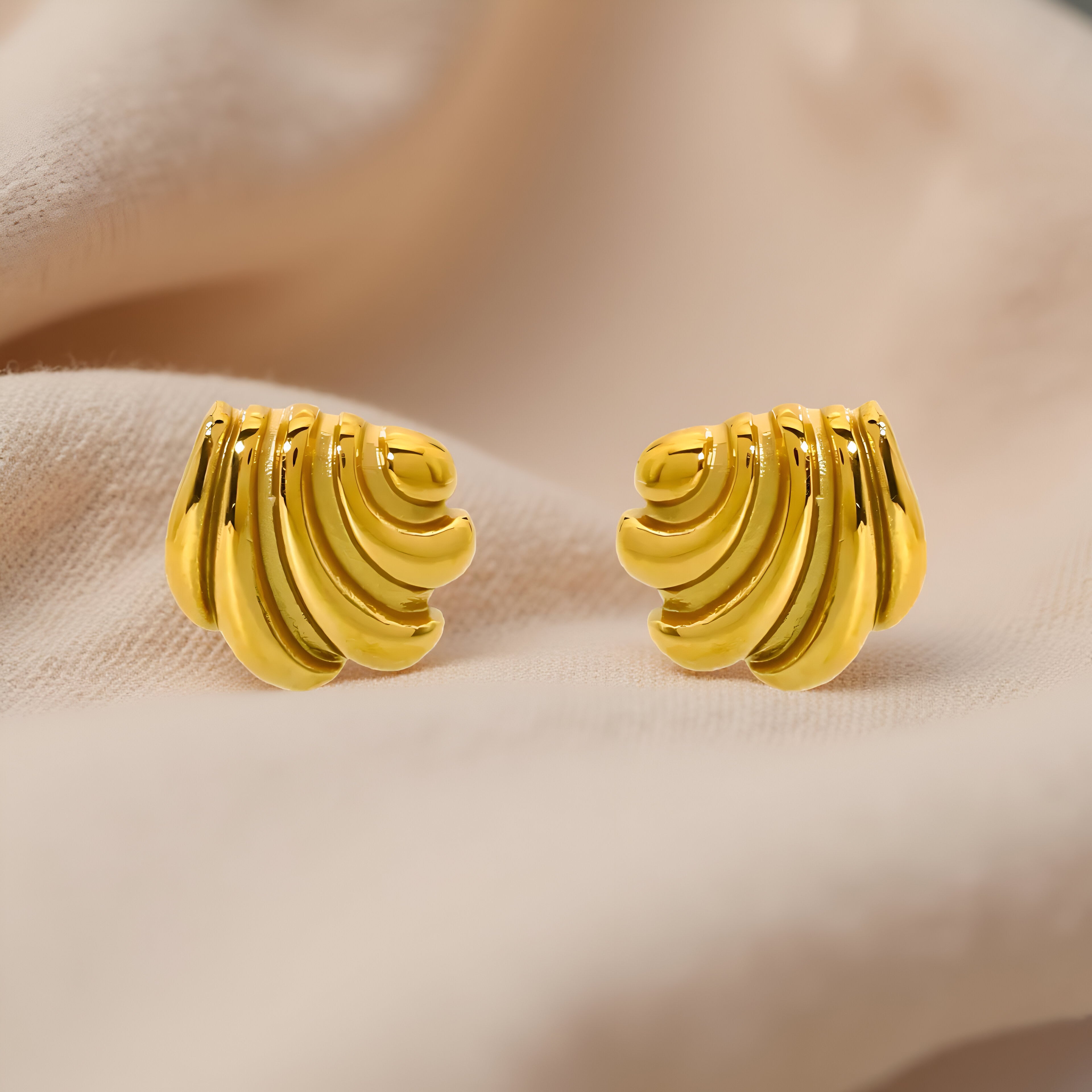 Golden Wave Earrings
