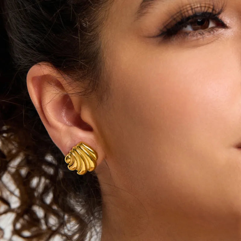 Golden Wave Earrings