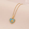 Blue Loving Heart Necklace