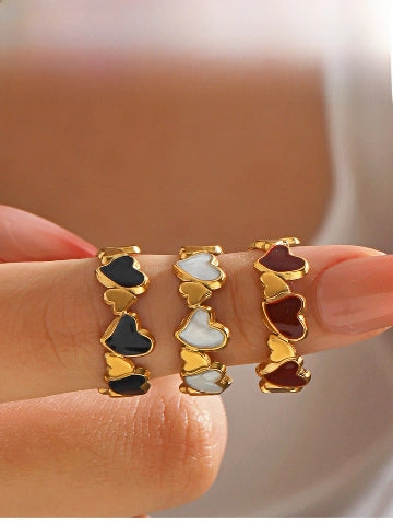 Trio Heart Ring