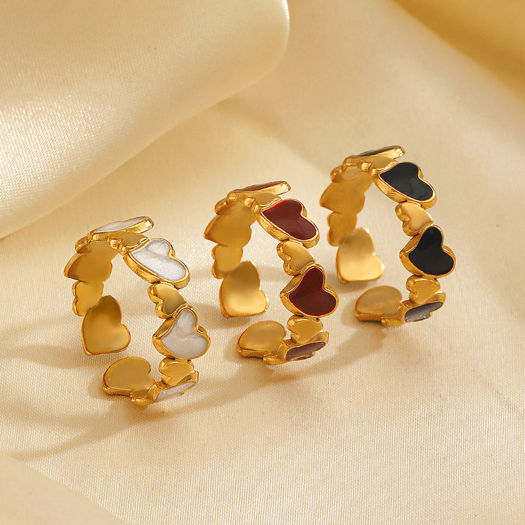 Trio Heart Ring