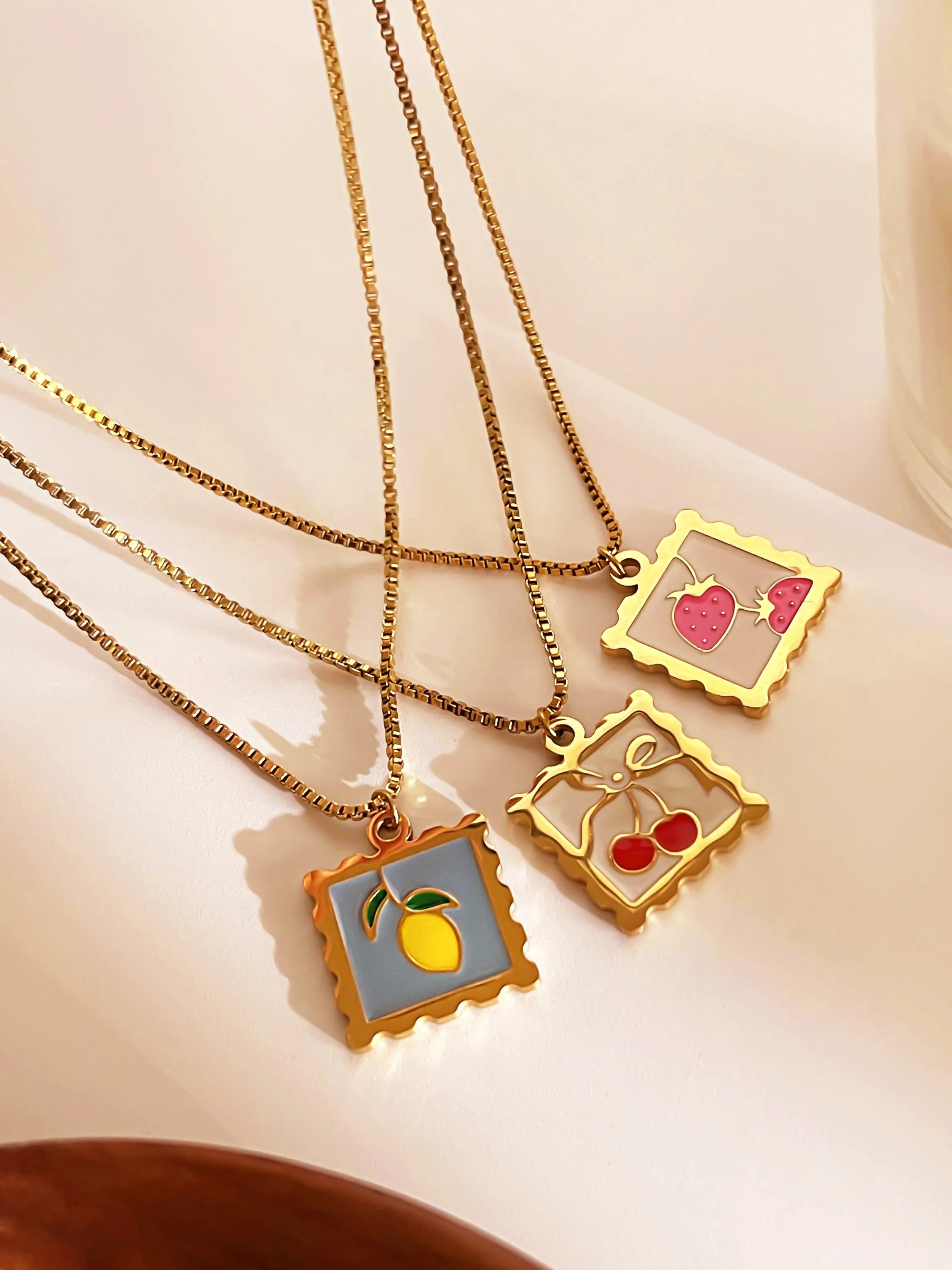 Fruit Charm Necklace