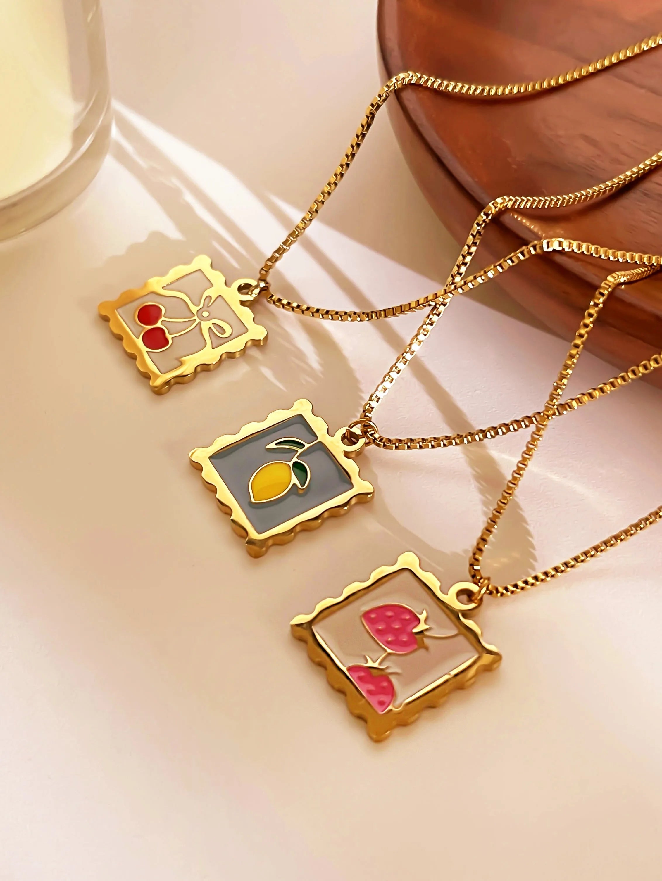 Fruit Charm Necklace